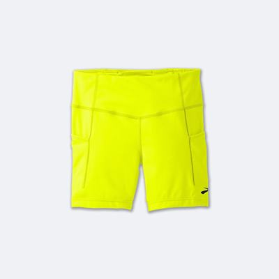 Women's Brooks Method 5" Short Tight Yellow | USA92648