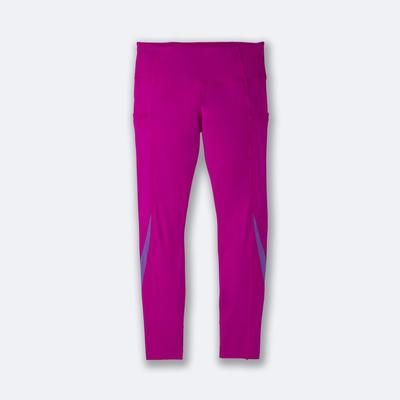 Women's Brooks Method 7/8 Tight Running Tights Pink/Purple | USA93856