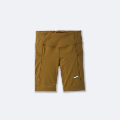 Women's Brooks Method 8" Short Tight Olive | USA60314