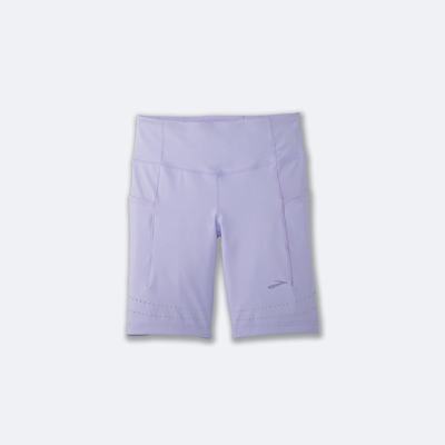 Women's Brooks Method 8" Short Tight Purple Grey | USA93128