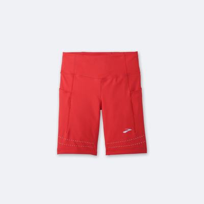 Women's Brooks Method 8" Short Tight Red | USA19723