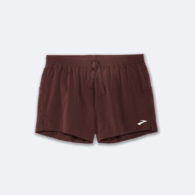 Women's Brooks Moment 5" Running Shorts Chocolate | USA81607