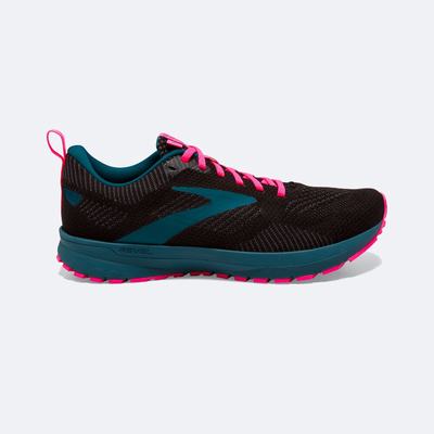 Women's Brooks Revel 5 Road Running Shoes Black/Blue/Pink | USA64810