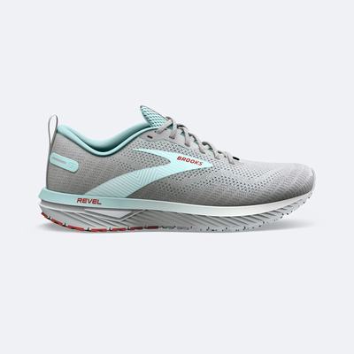 Women's Brooks Revel 6 Road Running Shoes Grey/Blue | USA40763