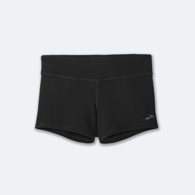 Women's Brooks Speedwork Short Tight Black | USA76240