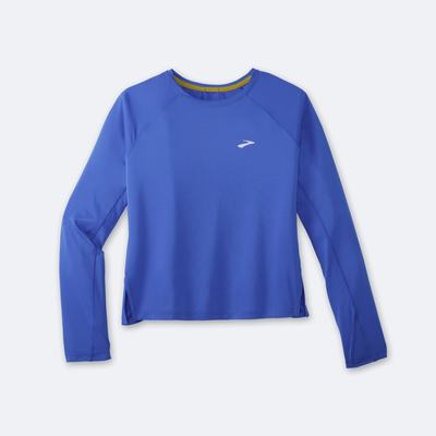 Women's Brooks Sprint Free Long Sleeve T-Shirts Blue | USA08596