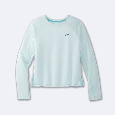 Women's Brooks Sprint Free Long Sleeve T-Shirts Blue | USA46357