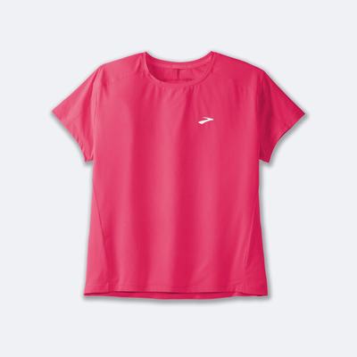 Women's Brooks Sprint Free Short Sleeve 2.0 T-Shirts Pink | USA67102