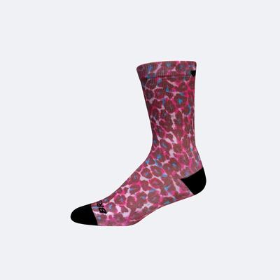 Women's Brooks Tempo Crew Socks Pink | USA20645