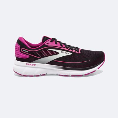 Women's Brooks Trace 2 Road Running Shoes Black/Fuchsia/Pink | USA48250