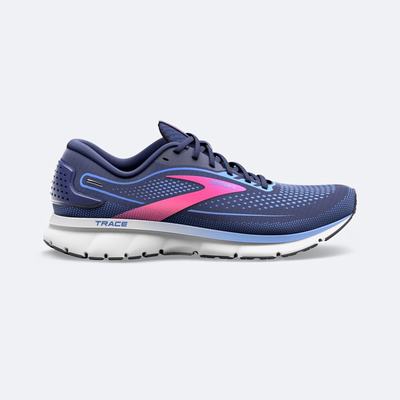 Women's Brooks Trace 2 Road Running Shoes Navy/Blue/Pink | USA71356