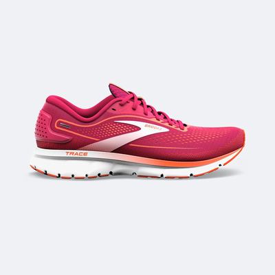 Women's Brooks Trace 2 Road Running Shoes Red/Pink | USA85901