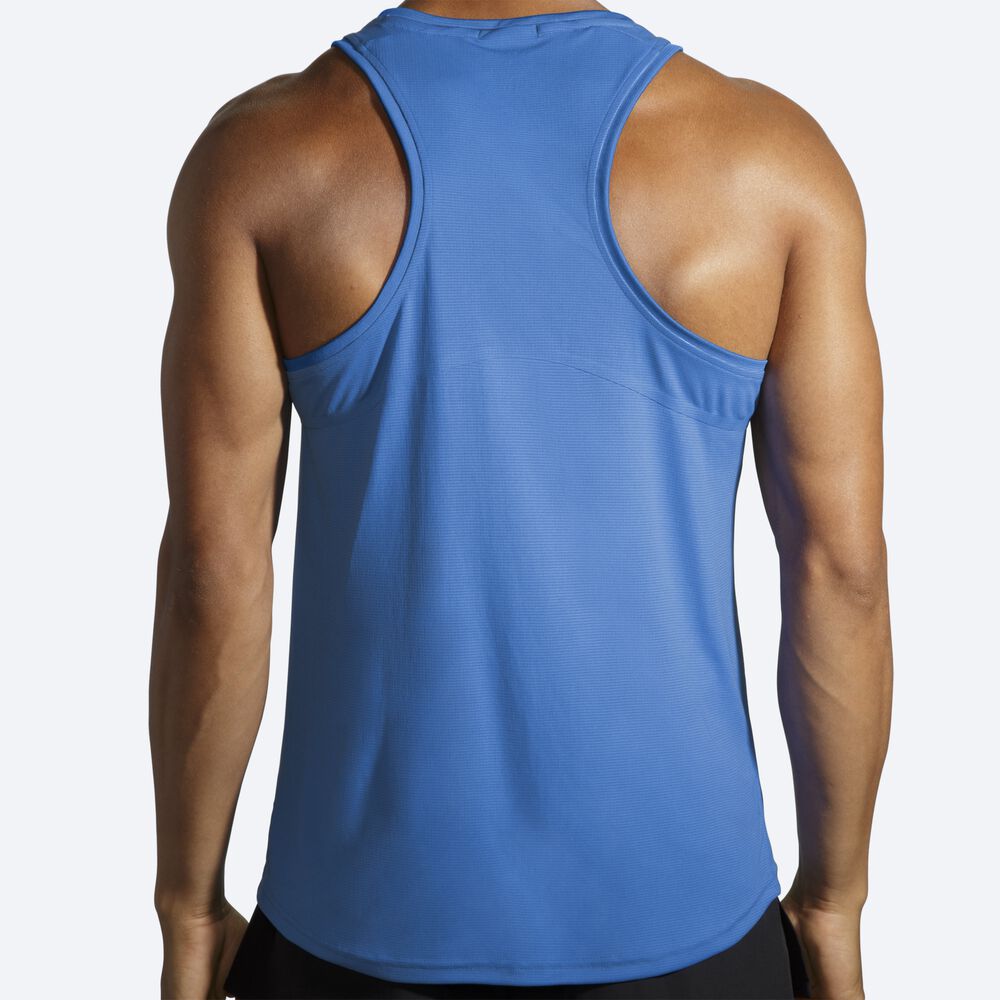 Men's Brooks Atmosphere Singlet Tanks Blue | USA04658