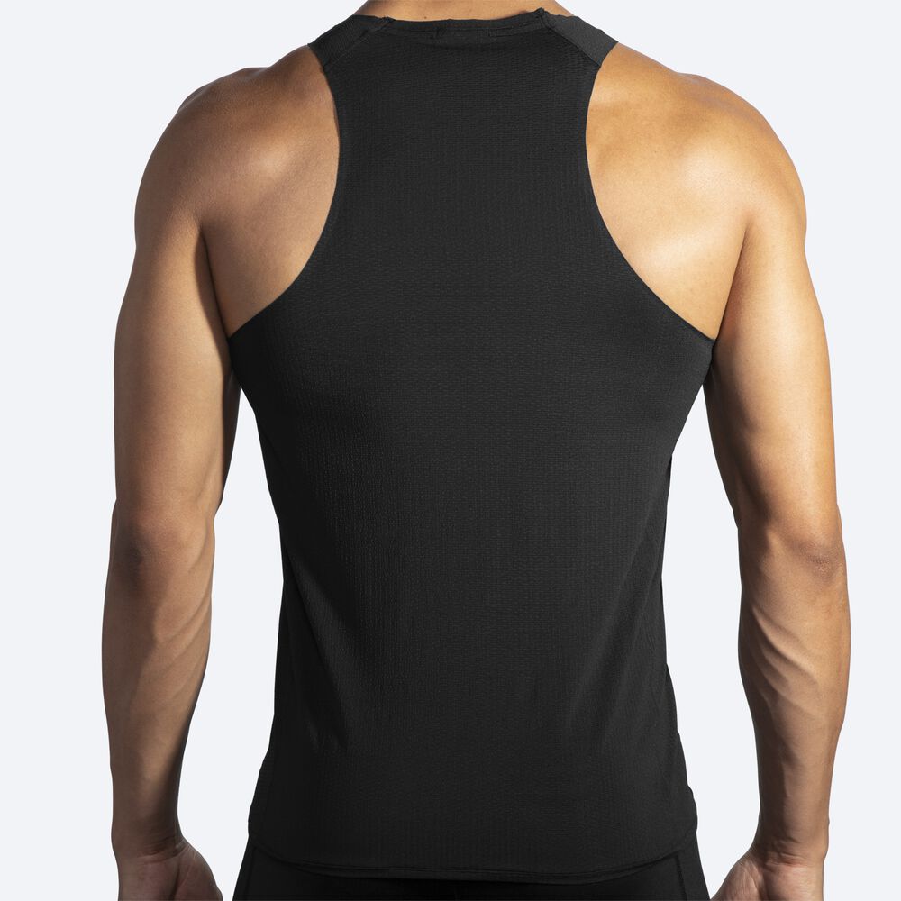 Men's Brooks Atmosphere Singlet Tanks Black | USA75924