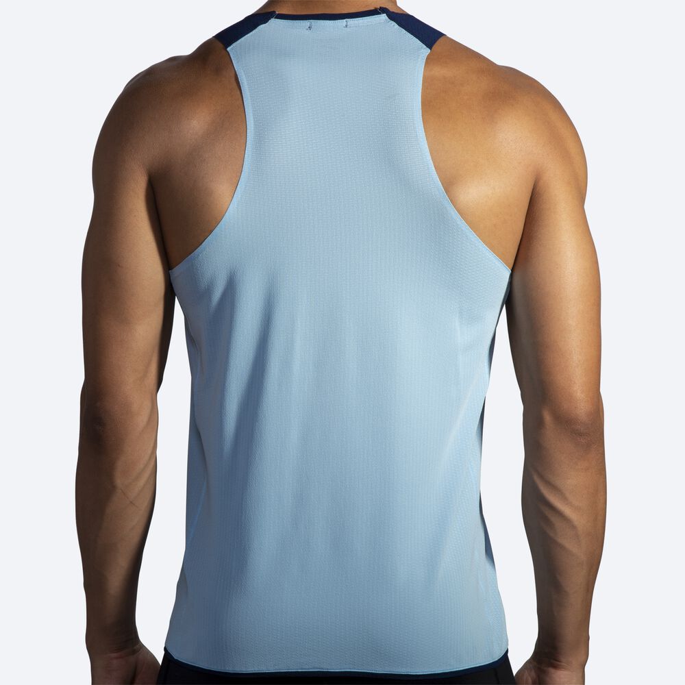 Men's Brooks Atmosphere Singlet Tanks Navy | USA95428