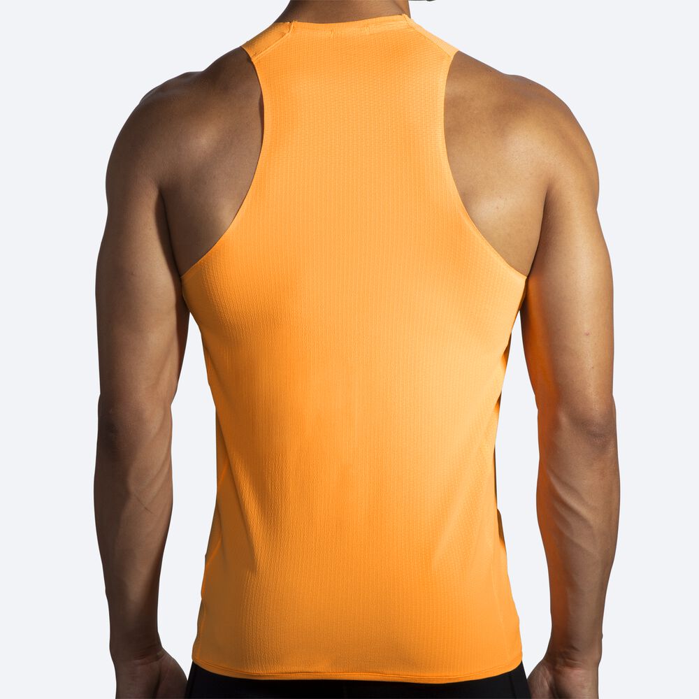 Men's Brooks Atmosphere Singlet Tanks Orange | USA56201