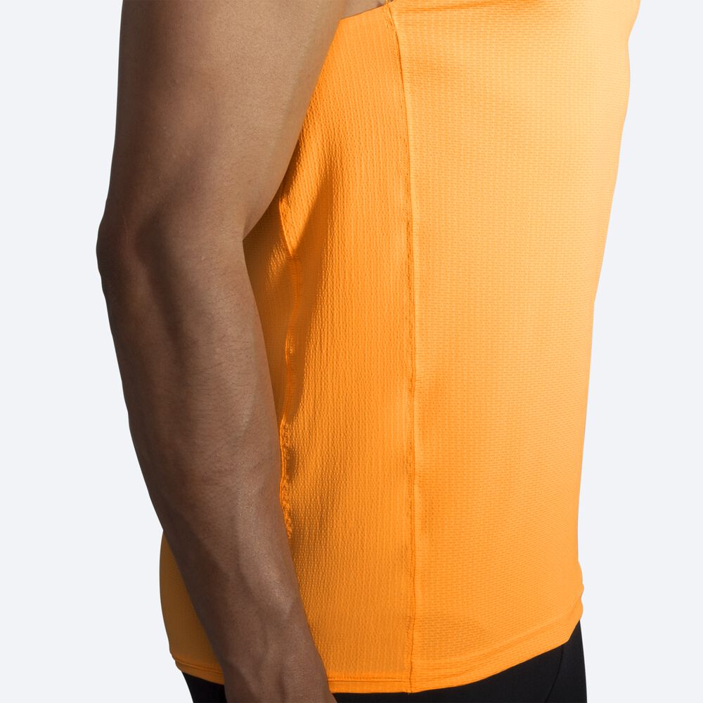 Men's Brooks Atmosphere Singlet Tanks Orange | USA56201