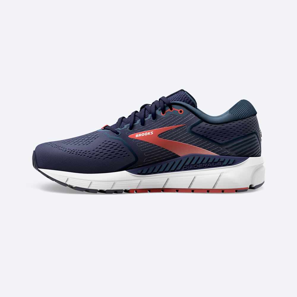 Men's Brooks Beast '20 Road Running Shoes Navy/Red | USA30142