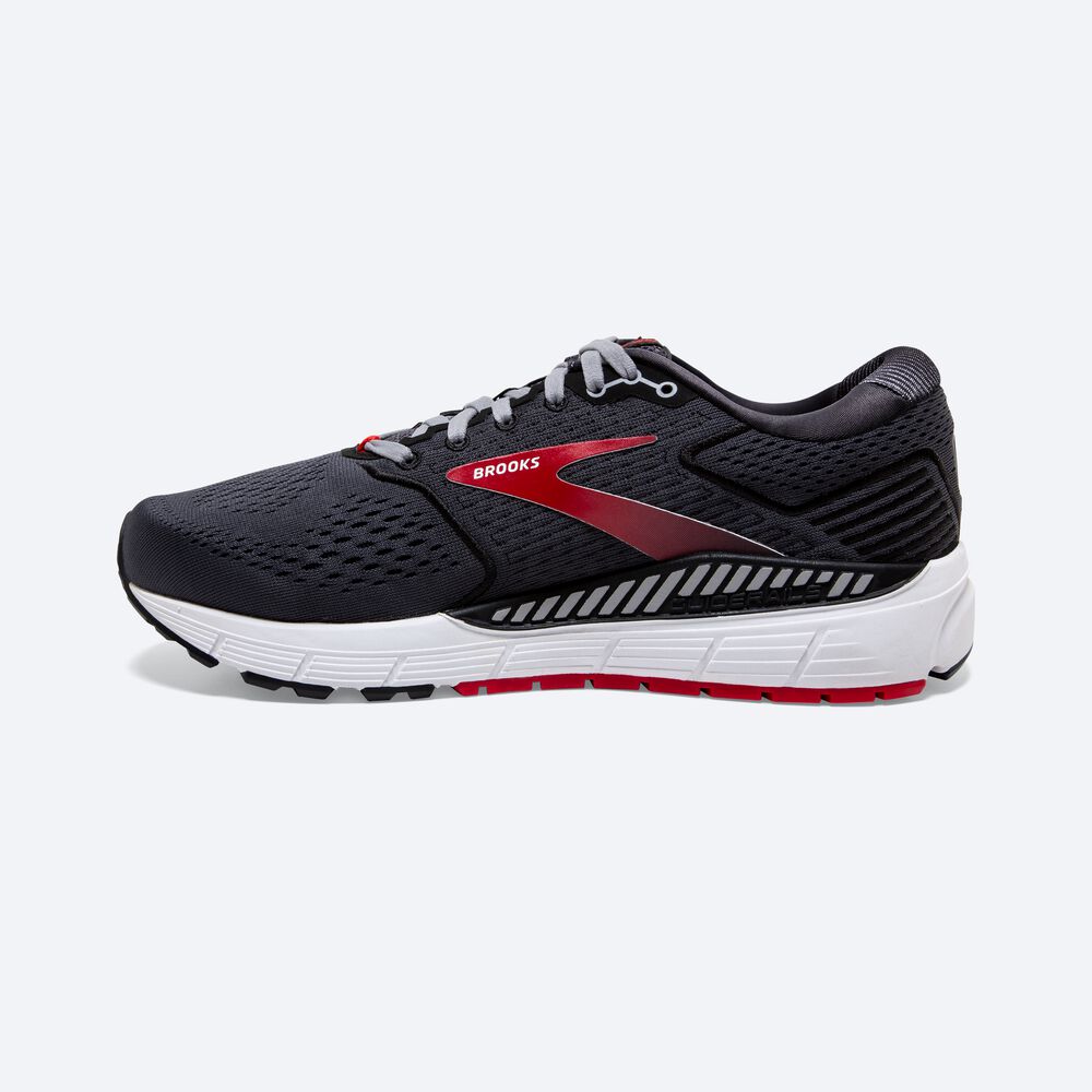 Men's Brooks Beast '20 Road Running Shoes Black/Red | USA42158