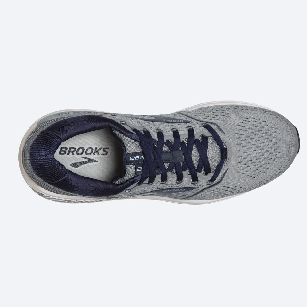 Men's Brooks Beast '20 Road Running Shoes Blue/Grey/Navy | USA72398