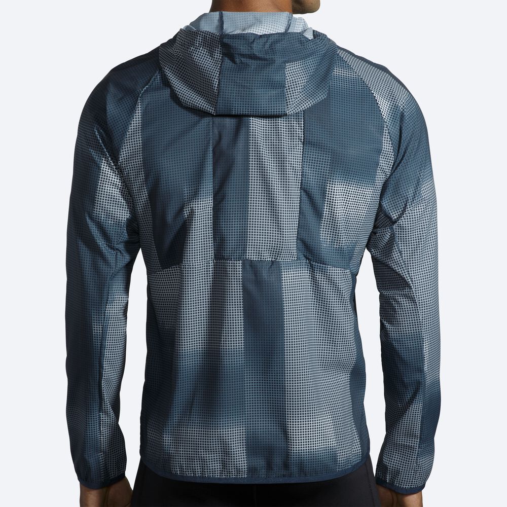 Men's Brooks Canopy Jackets Indigo | USA95423