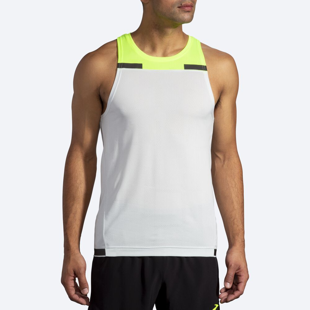 Men's Brooks Carbonite Tanks Grey | USA69482