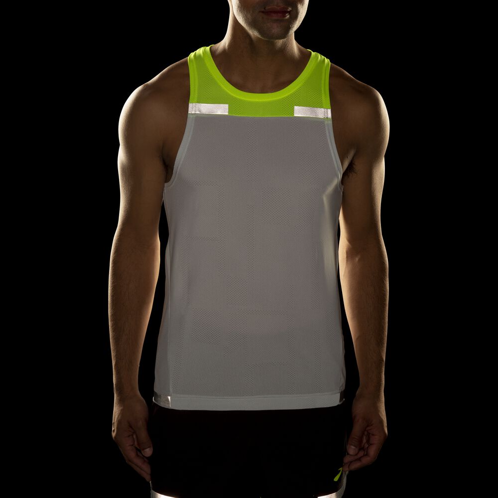 Men's Brooks Carbonite Tanks Grey | USA69482