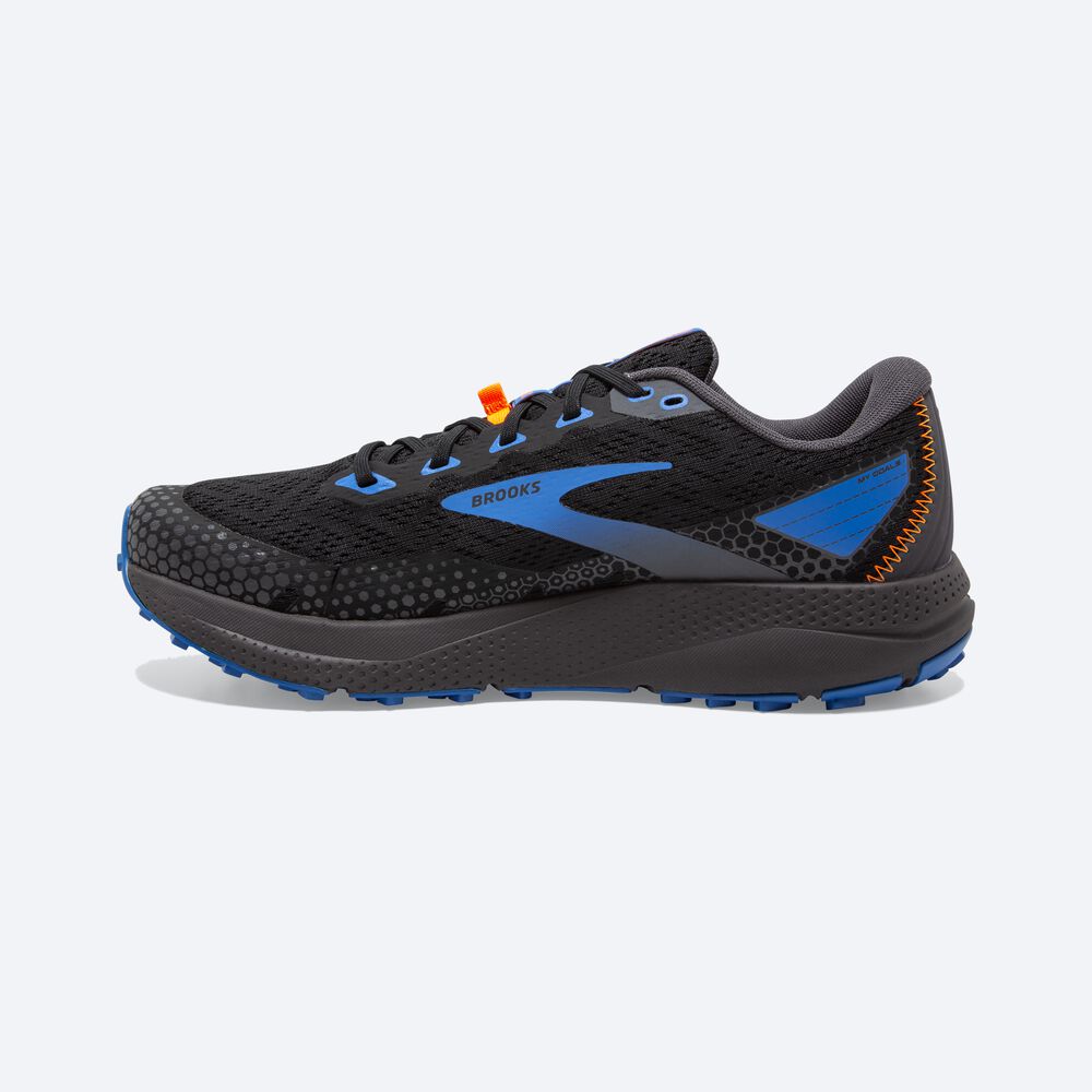 Men's Brooks Divide 3 Trail Running Shoes Black/Blue | USA51204