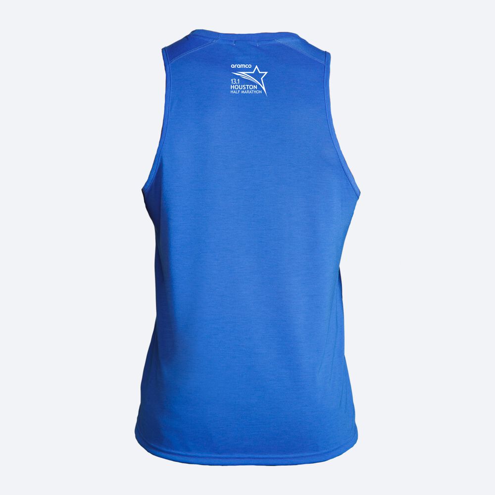 Men's Brooks Houston23 Distance Tank 2.0 Tanks Blue | USA71062