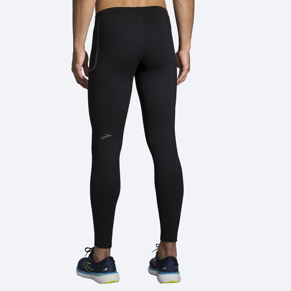 Men's Brooks Momentum Thermal Tight Running Tights Black | USA01743