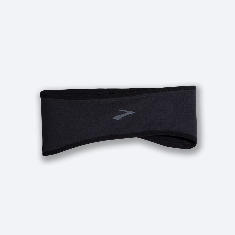 Men\'s Brooks Notch Thermal Headband Black | USA26195