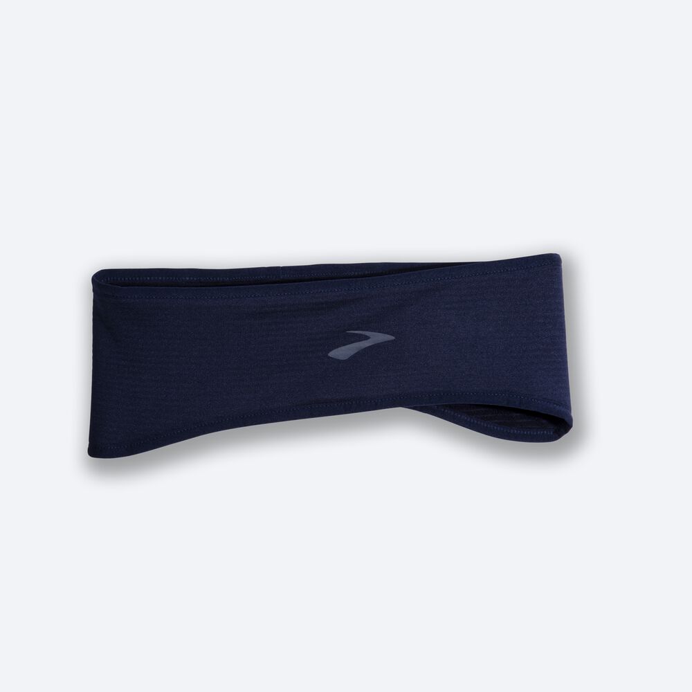 Men\'s Brooks Notch Thermal Headband Navy | USA57210