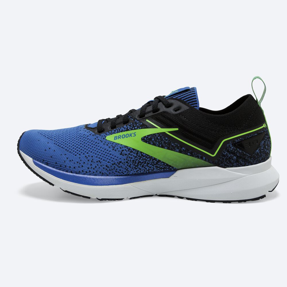 Men's Brooks Ricochet 3 Road Running Shoes Blue/Green | USA61574