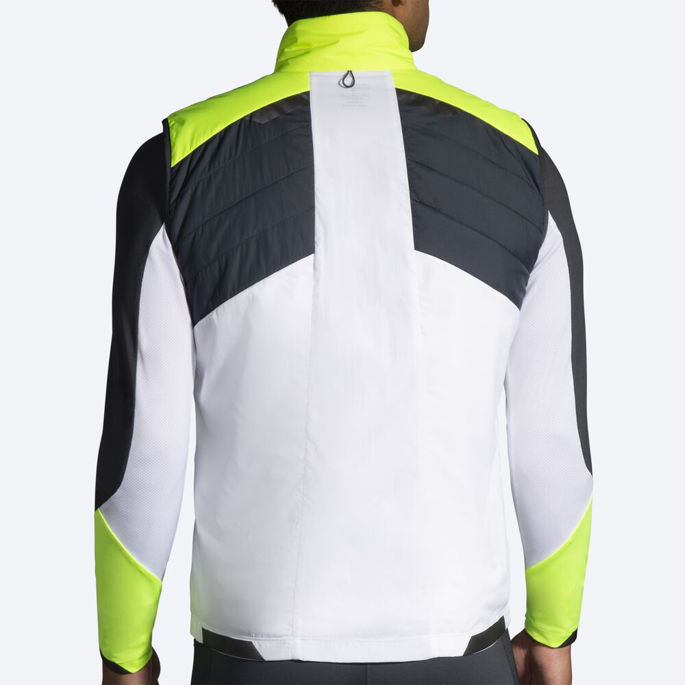 Men's Brooks Run Visible Insulated Vest White | USA51349