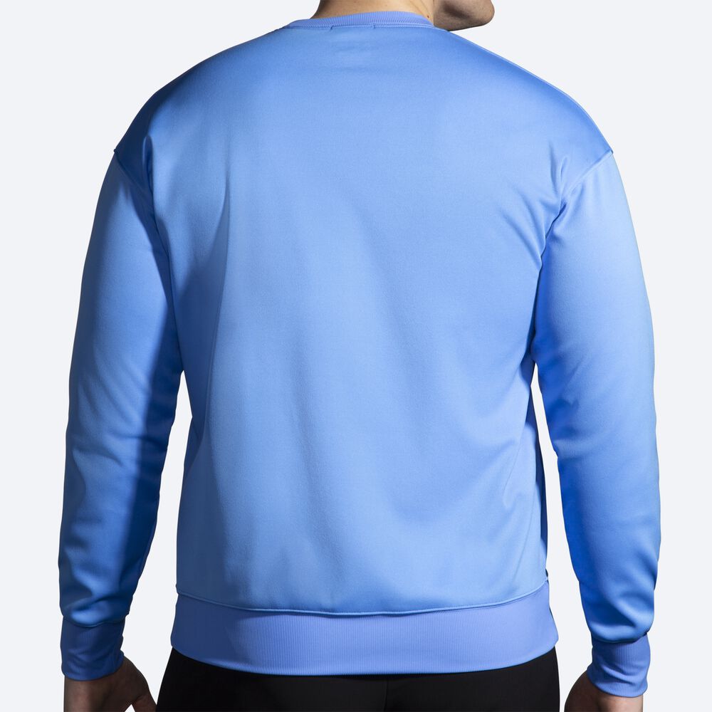 Men's Brooks Run Within Sweatshirts Blue | USA23145