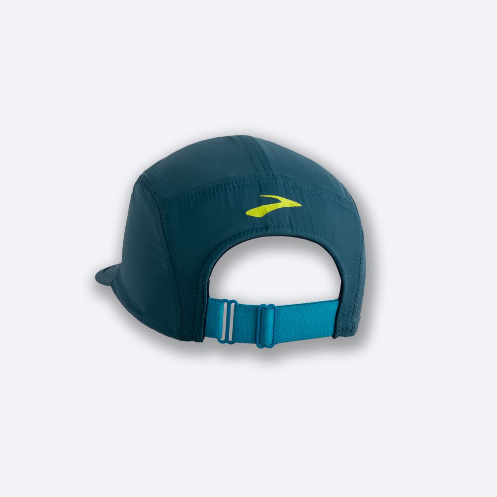 Men's Brooks Shield Thermal Hats Deep Green/Blue | USA85902