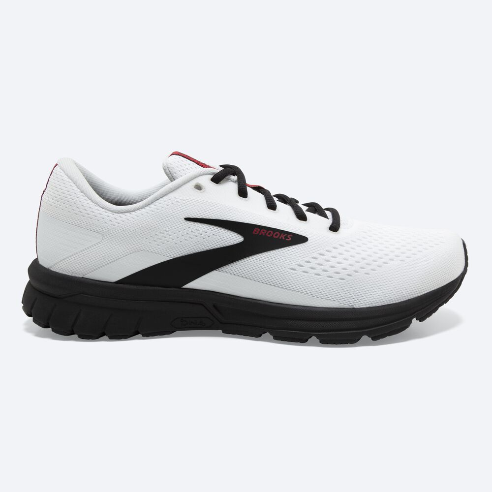 Men\'s Brooks Signal 3 Road Running Shoes White/Black/Red | USA83572