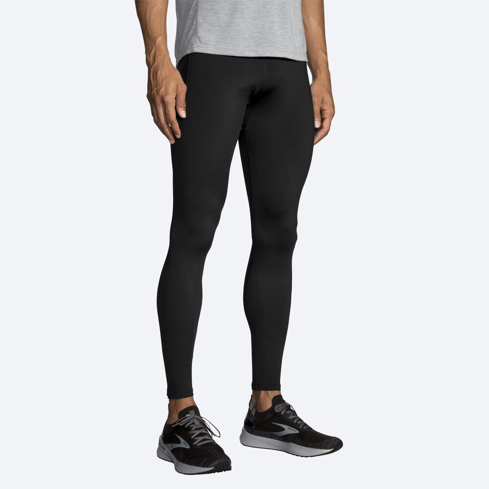 Men's Brooks Source Tight Running Tights Black | USA57618