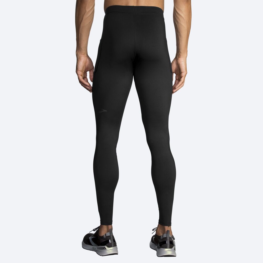 Men's Brooks Source Tight Running Tights Black | USA57618