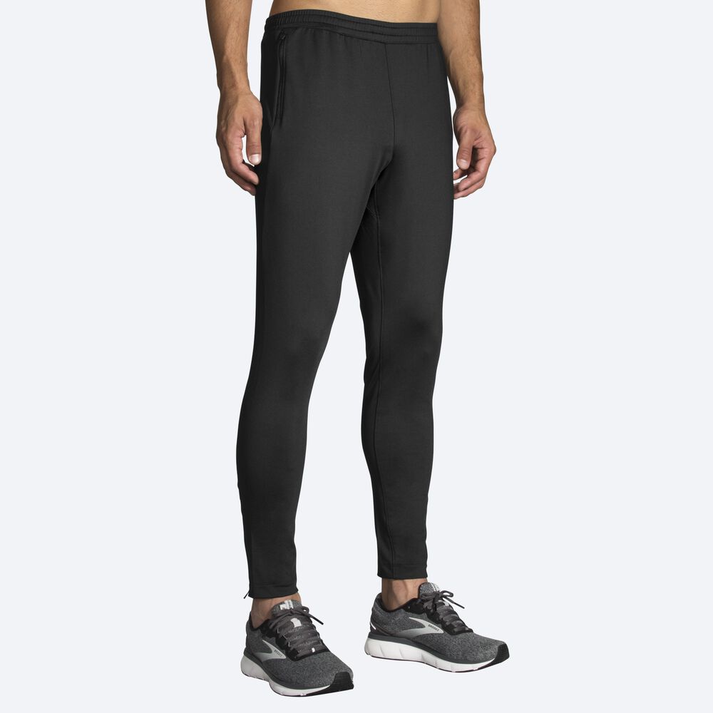 Men's Brooks Spartan Pants Black | USA56439