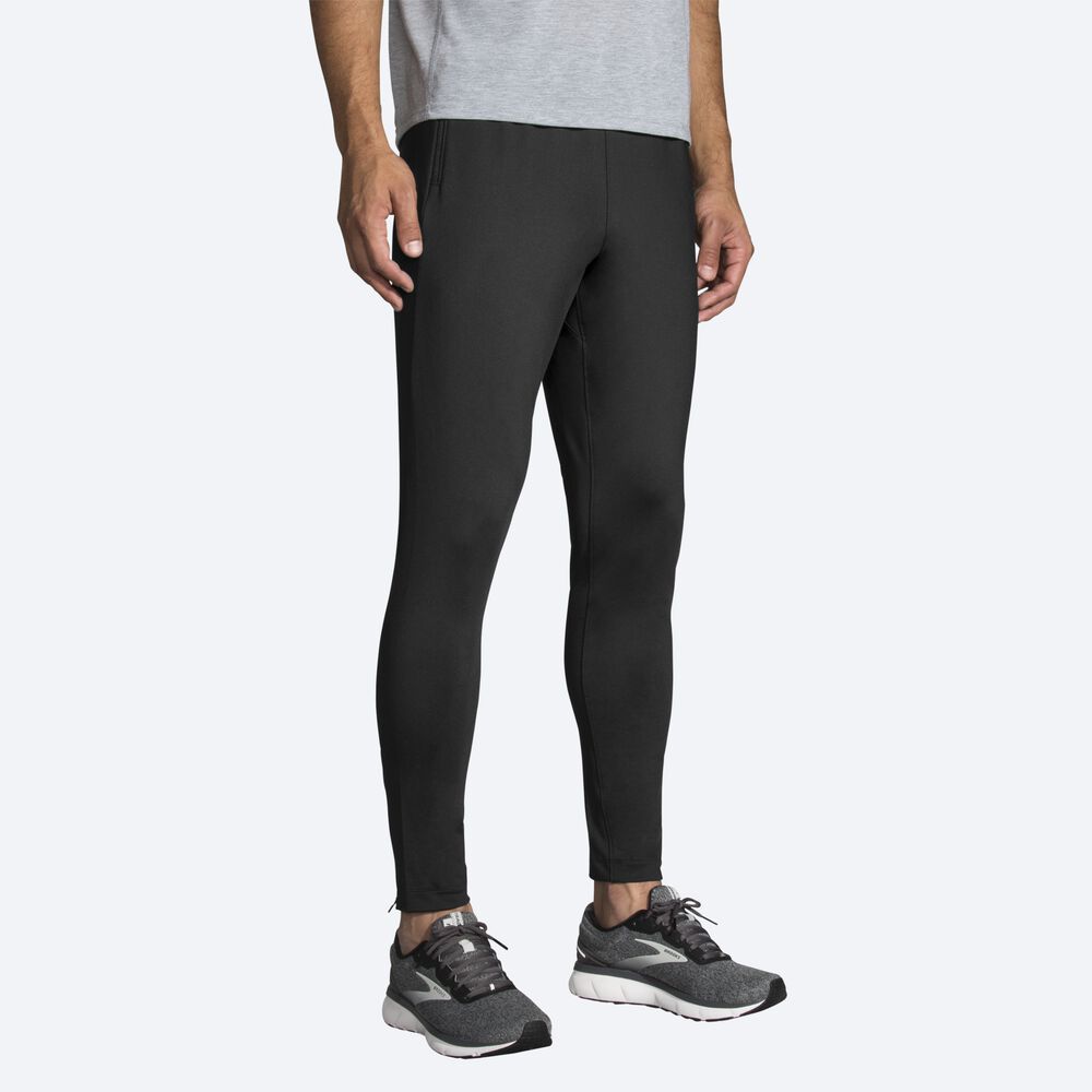 Men's Brooks Spartan Pants Black | USA56439