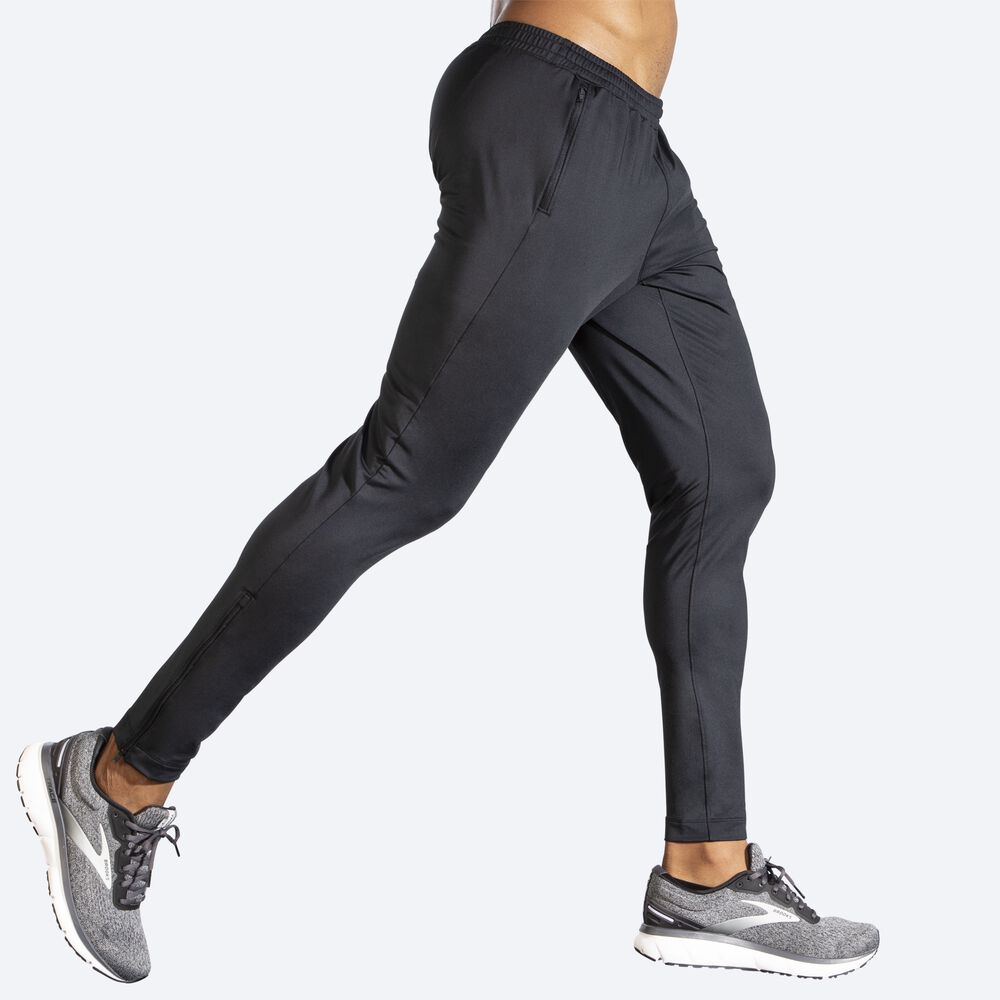 Men's Brooks Spartan Pants Black | USA56439