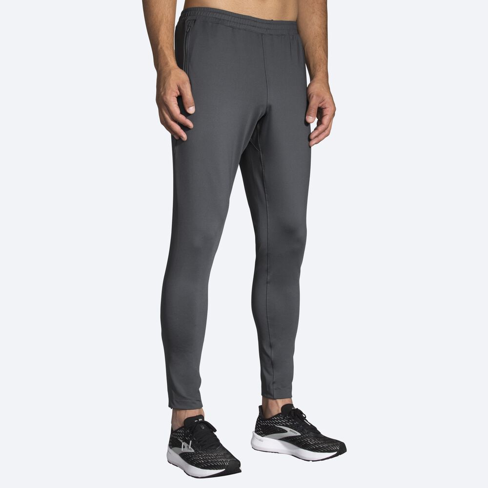 Men's Brooks Spartan Pants Grey | USA12504