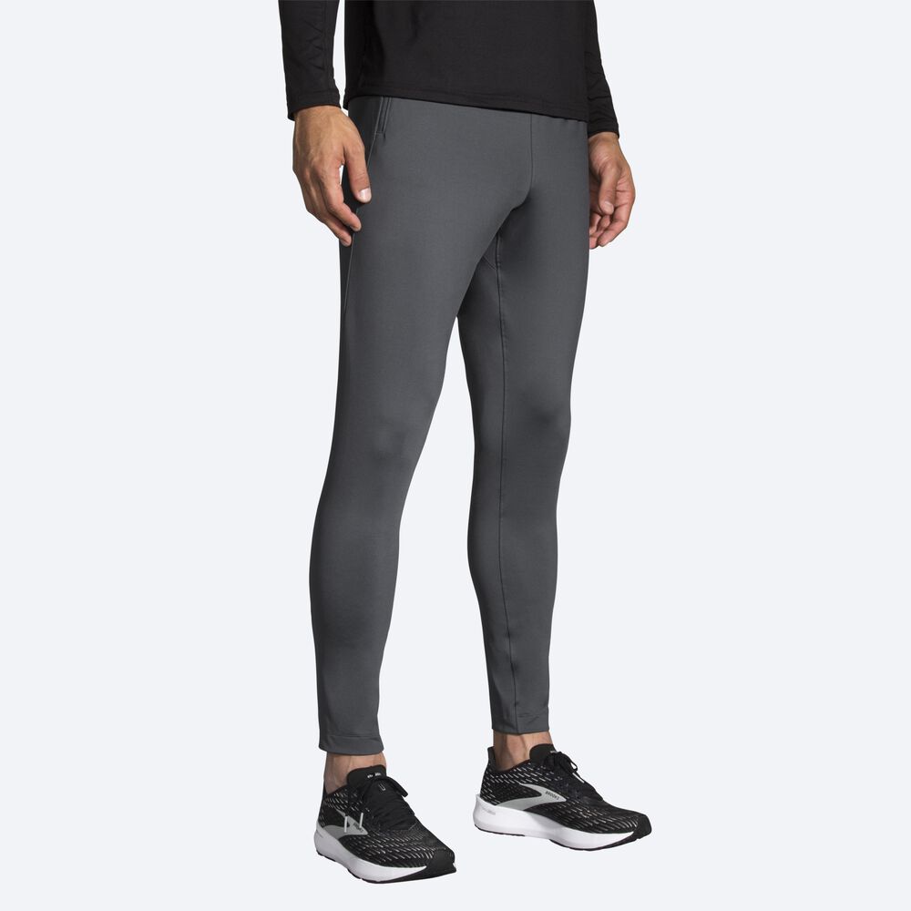 Men's Brooks Spartan Pants Grey | USA12504