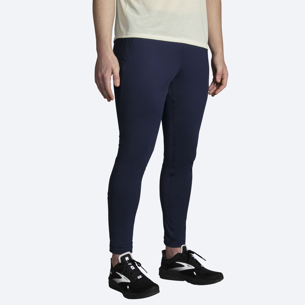 Men's Brooks Spartan Pants Navy | USA32518