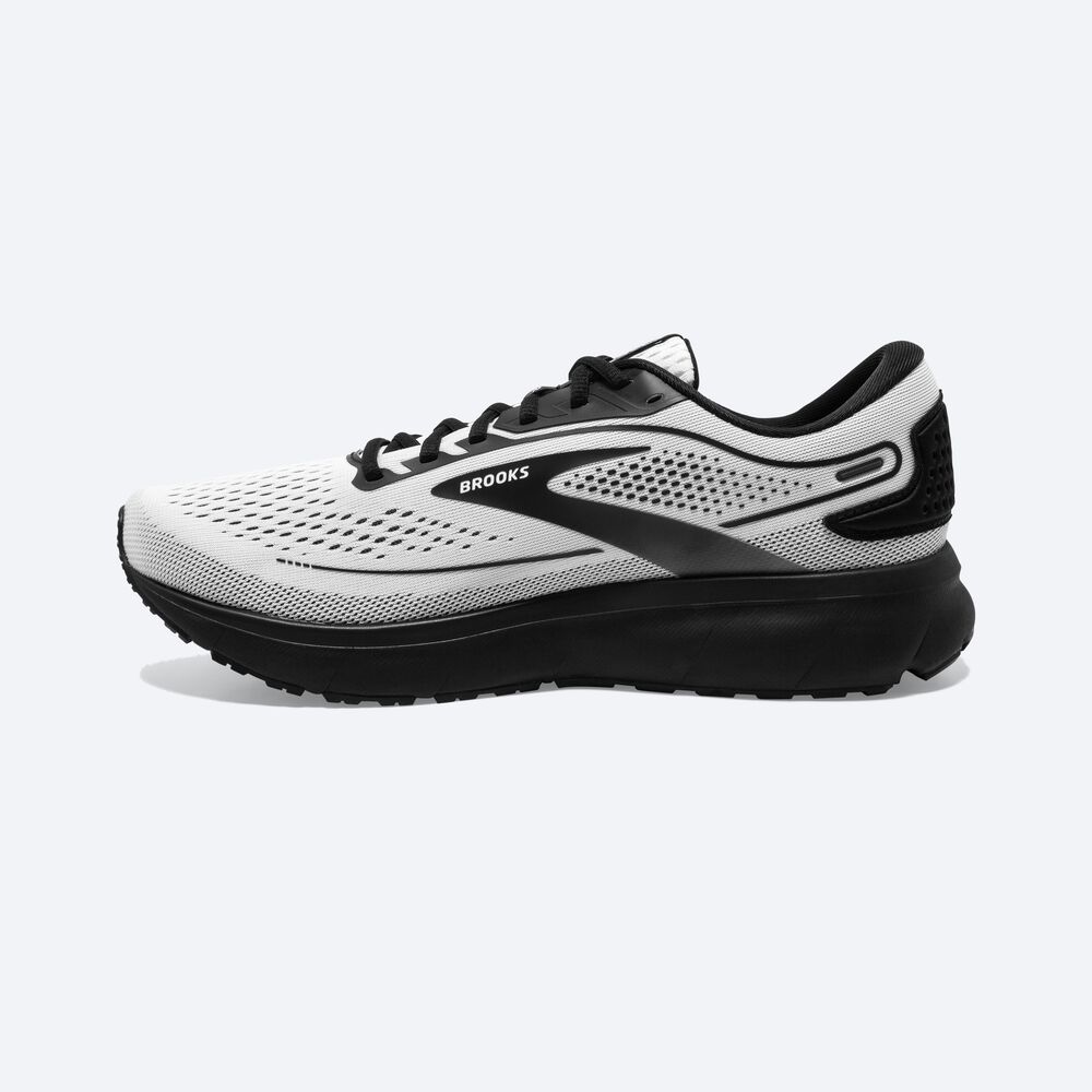 Men's Brooks Trace 2 Running Shoes White/Black | USA64129