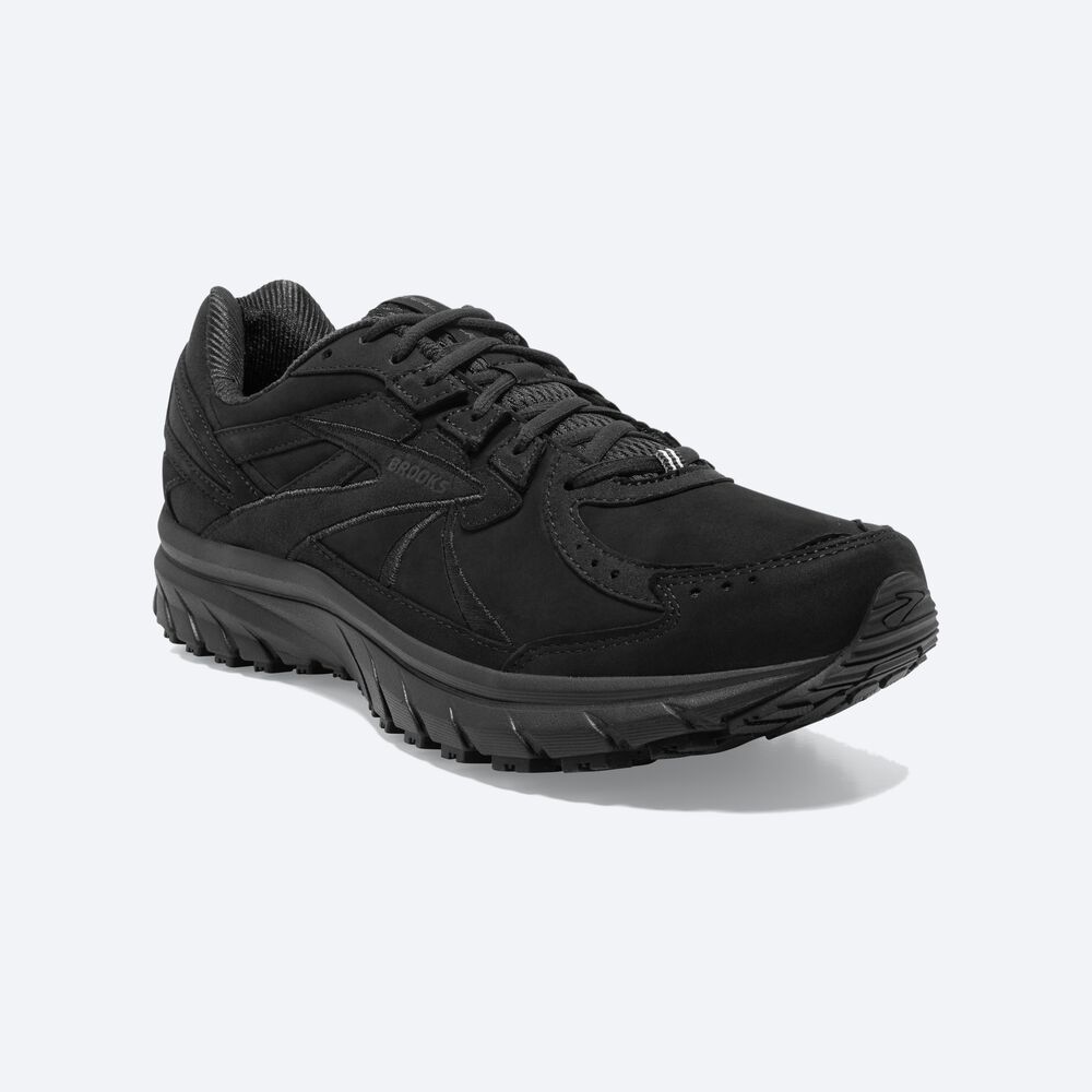 Men's Brooks Zeal Walker Walking Shoes Black | USA29168