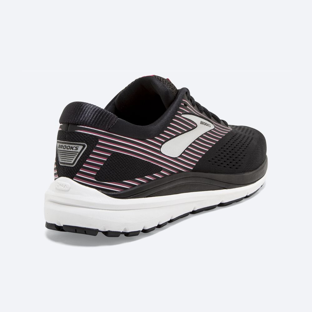 Women's Brooks Addiction 14 Road Running Shoes Black/Pink/Silver | USA81723