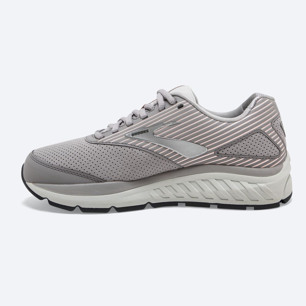 Women's Brooks Addiction Walker Suede Walking Shoes Grey | USA59760