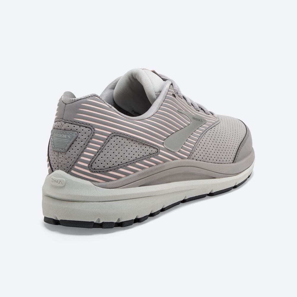 Women's Brooks Addiction Walker Suede Walking Shoes Grey | USA59760